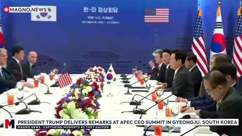 🇺🇸|🇰🇷 President Trump Delivers Remarks at APEC CEO Summit in Gyeongju, South Korea [LIVE]