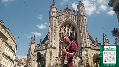 Jazz Nano Street Edition: Busking in Bath, England: 2025 Tour in UK