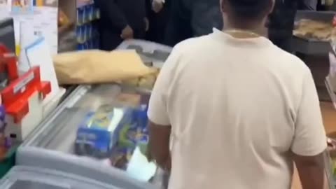 They broke into a shop in France armed with swords. This is Macron's France.