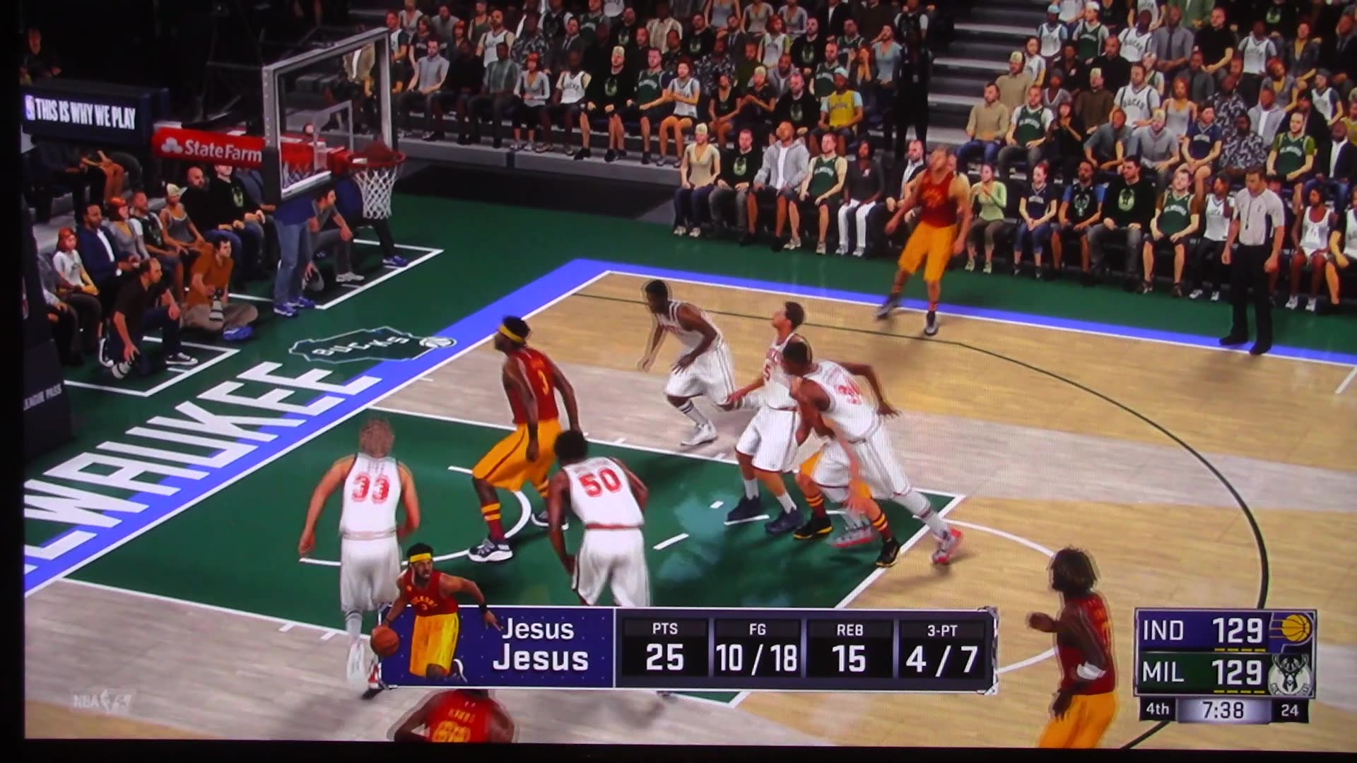 NBA2K: Indiana Pacers vs Milwaukee Bucks (Buzzer Beater)