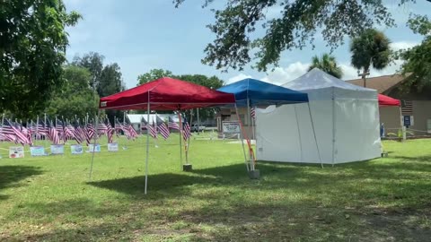 Flags for Heroes at Ascension Catholic Church in Melbourne, FL: Honoring Heroes for Independence Day