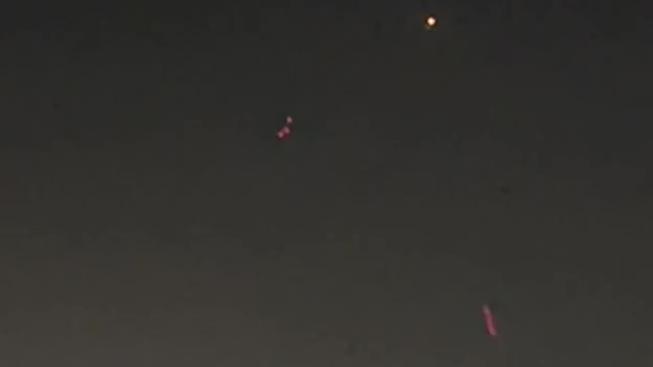 Documentation of air defense system activity in eastern Tehran