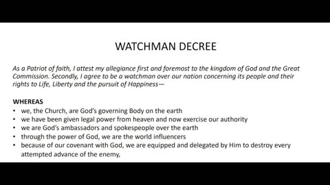 Watchman (November 5, 2024)
