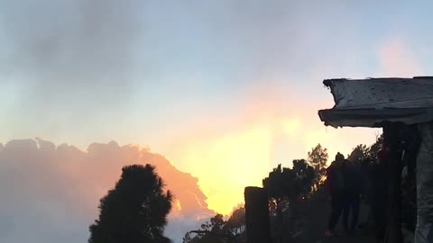 Volcano eruption