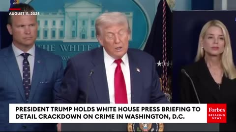 Trump Takes Multiple Questions From Reporters After Calling To Rid D.C. Of Homeless