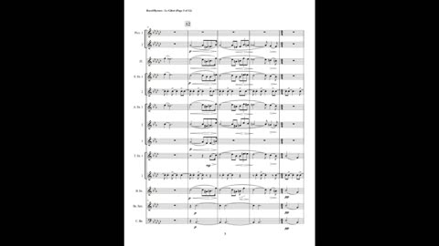 Maurice Ravel – Le Gibet (Saxophone Nonet + 2 Piccolos, Flute, & Contrabassoon)