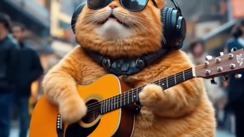 Unbelievable Friendship_ A Cat_ Birds_ and a Skateboard _aicat _catlover _cat