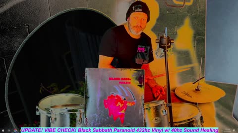 UPDATE! VIBE CHECK! Black Sabbath Paranoid 432hz Vinyl w/ 40hz Sound Healing