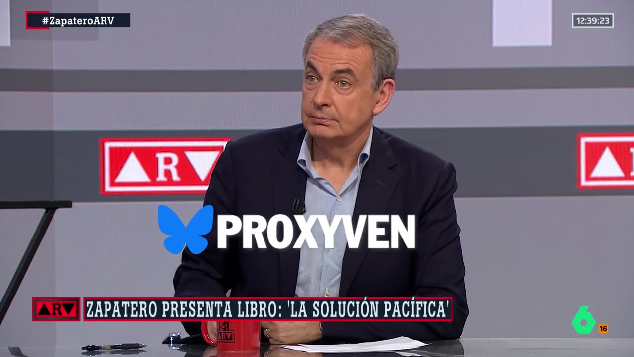 Ferreras entrevista al lacayo infiltrado en Venezuela, José Luis Rodríguez Zapatero