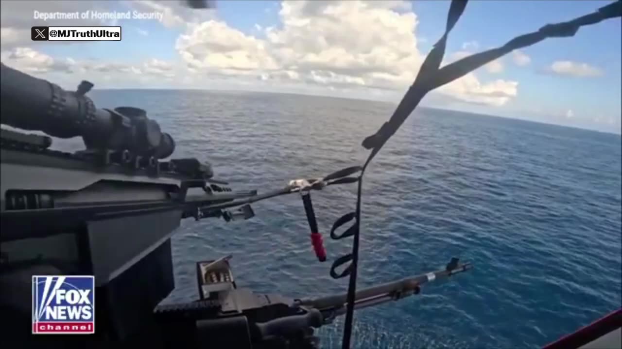 Coast Guard helicopter sniper stops a narco-boat in the Eastern Pacific.