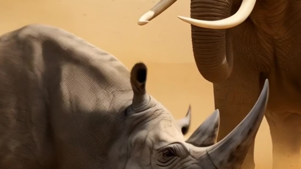 Elephant Vs Rhino