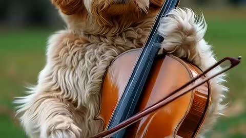 #ia #piano #violin #dog #musicos
