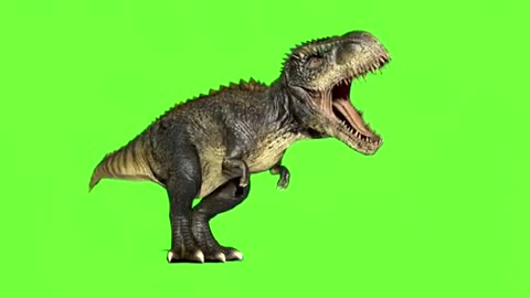 T-Rex chase green screen Jurassic world no copyright
