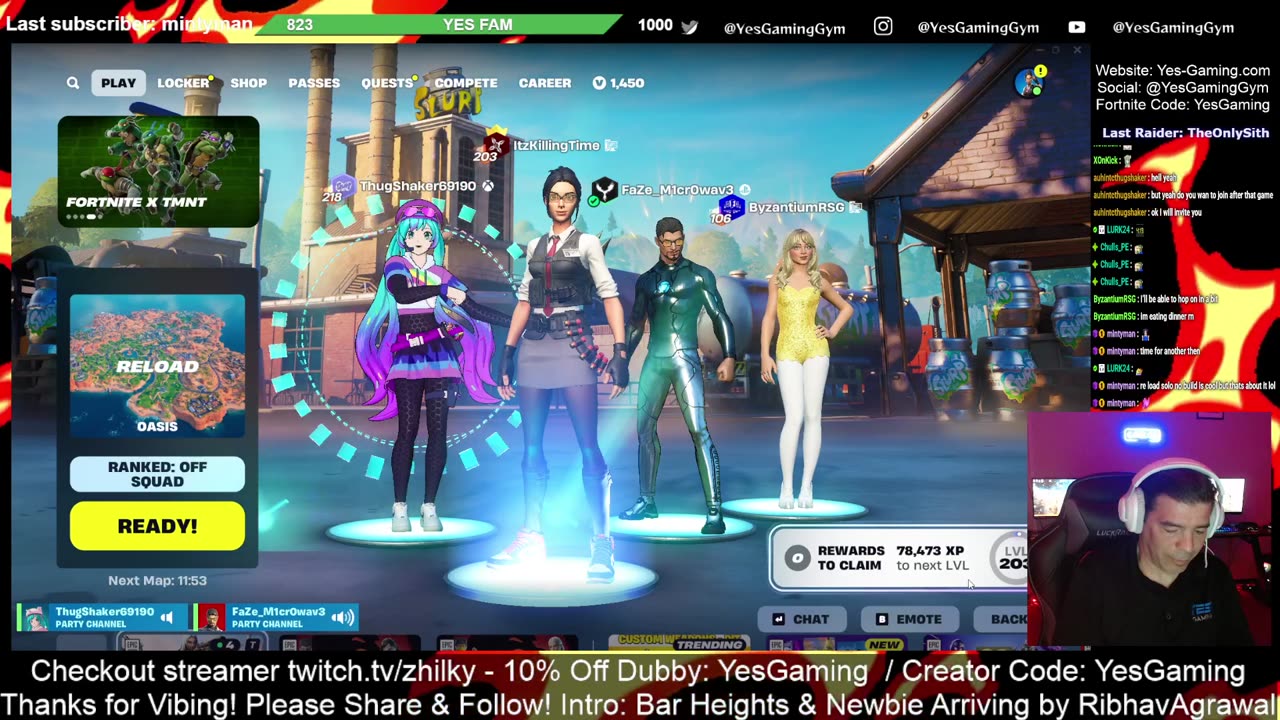 Fire Friday on Fortnite Daily Show Live with Host DjS Oh YES! Gaming in Fishers