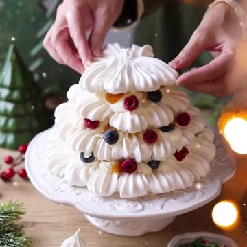 Оригинальная Елочка из безе🎄РЕЦЕПТ