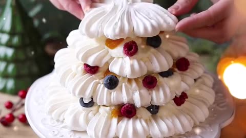 Оригинальная Елочка из безе🎄РЕЦЕПТ