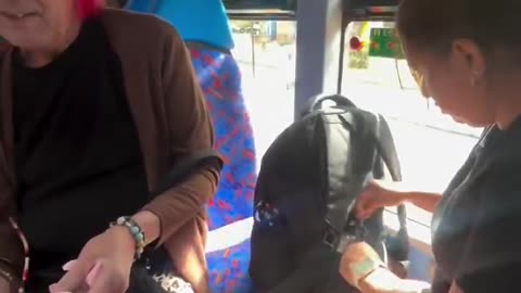 Man suffers panick attack after he was falsely accused of theft by a woman in a bus.