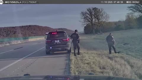 Truck driver faces deportation after unsecured load of tires hits police car