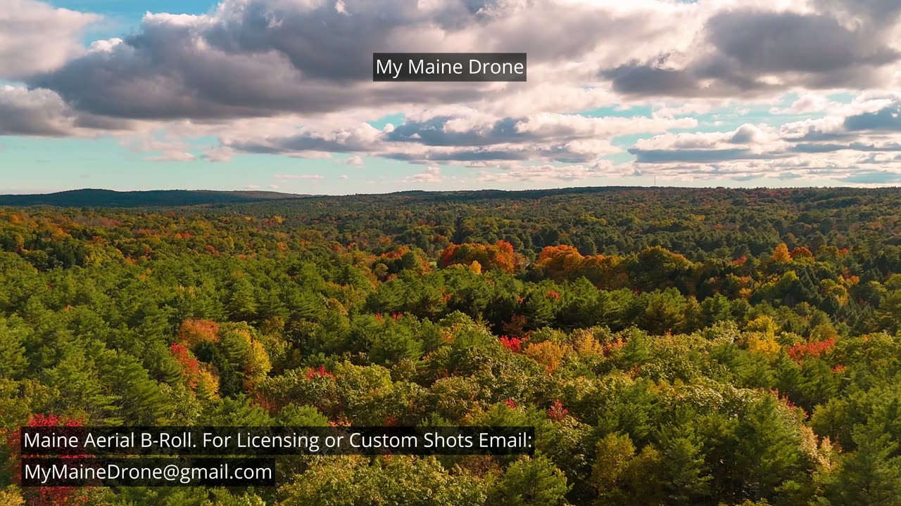 Maine B-Roll (No Sound) Fall Foliage in Gray, Maine Video 9