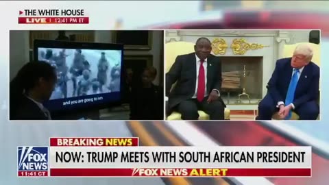 💥 🇺🇸 President Trump Brings a TV Into the Oval Office and Shows the South African President His Own Calling for the Genocide of White Farmers!