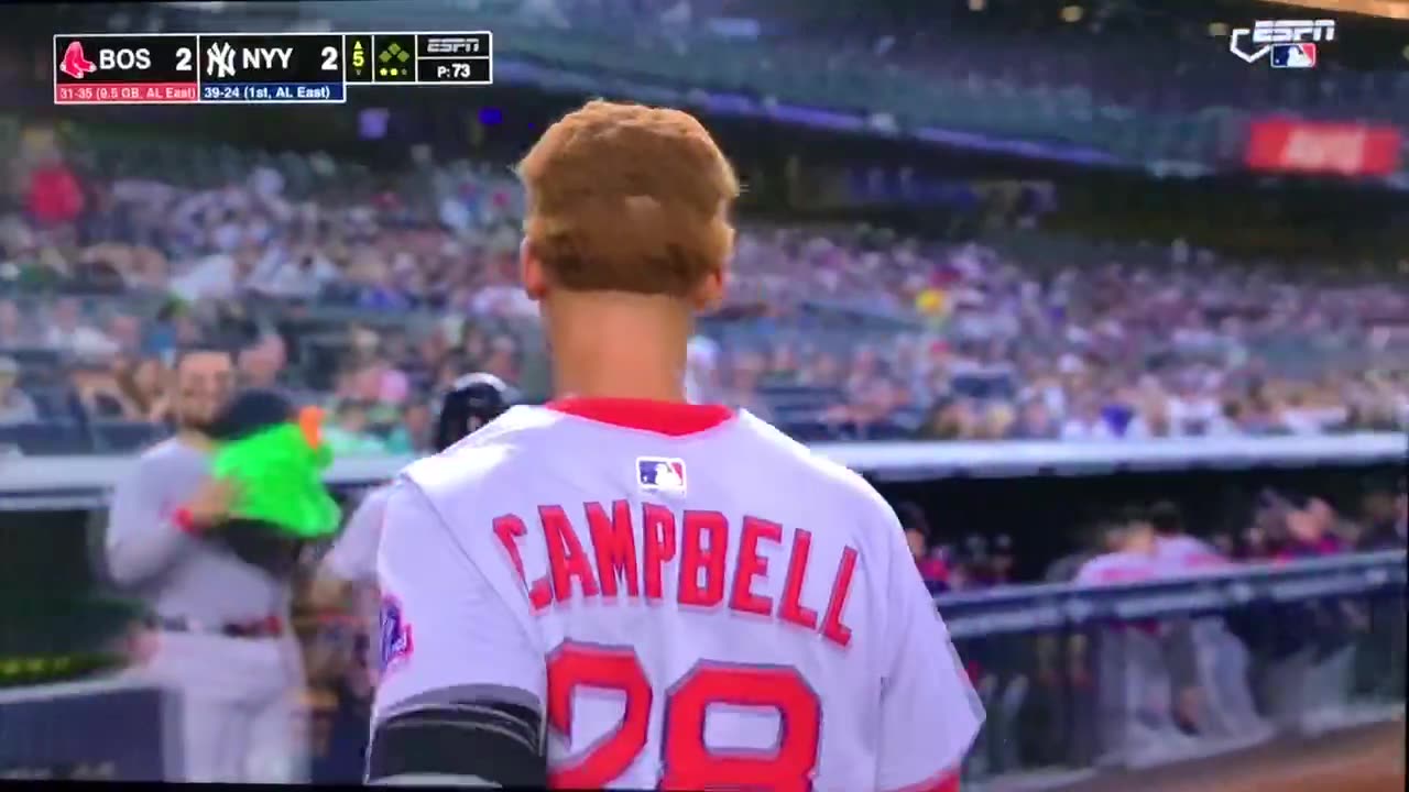 Red Sox 2B #26 Kristian Campbell HR(6)⚾️349ft.