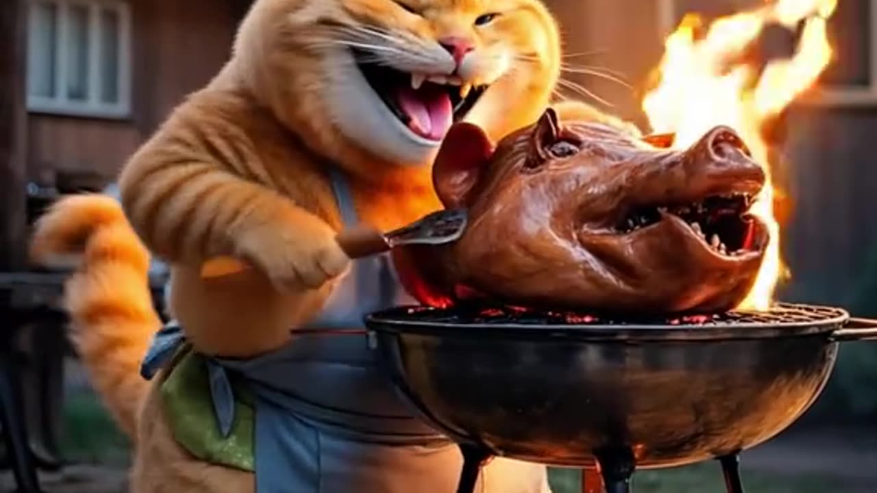 Cat betraying the Pig🐖 😺🍲