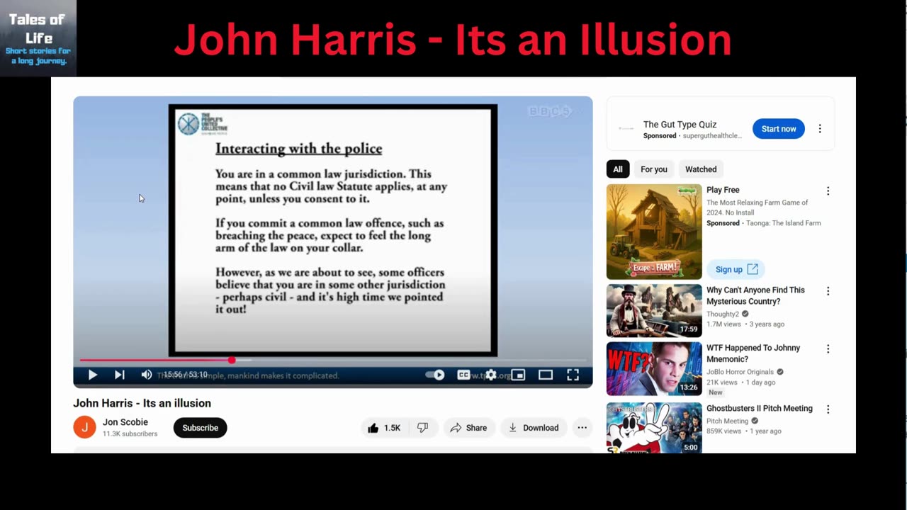 John Harris - Its an Illusion pt1
