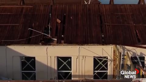 Drone video shows devastation in Jamaica after Hurricane Melissa hits