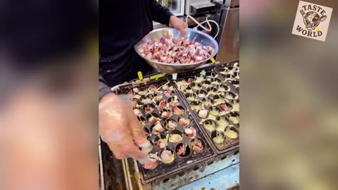 The Amazing Skill Behind Making Perfect Takoyaki – Mesmerizing Street Food!