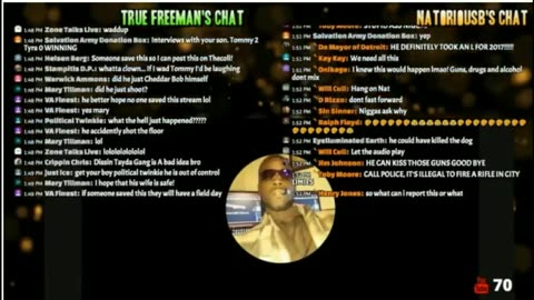 Natorious B - Tyra "King Of Skol" Freeman LOSES IT AND SHOOTS HIS GUN INDOORS!!!