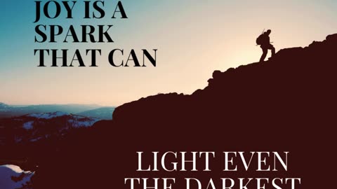 What if joy isn’t just a feeling—but the spark that lights up your darkest moments?