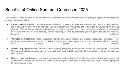 Boost Your Skills With Online Summer Courses in 2025