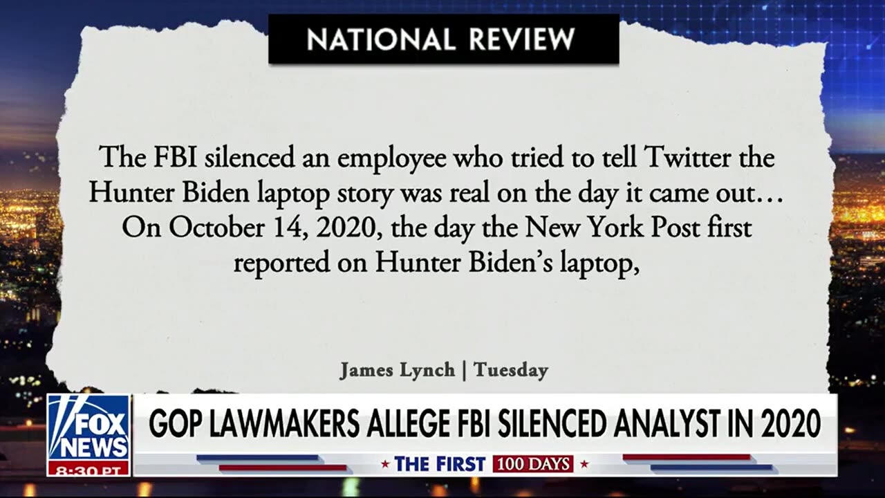 FBI Knew Hunter Biden's Laptop was Real and Buried It // Eggers on Fox News at Night
