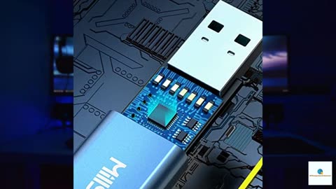 MillSO USB to Dual 3.5mm Audio Jack Adapter, Sapphire Blue TRRS External Stereo Sound Card