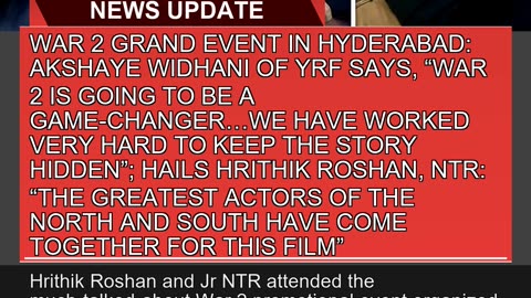 War Grand Event in Hyderabad Akshaye Widhani of