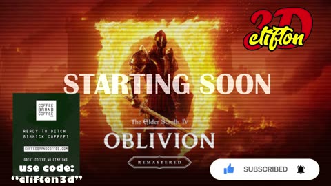 🔴Oblivion Remaster🔴 Clifton3D Plays Elder Scrolls IV! Part 1