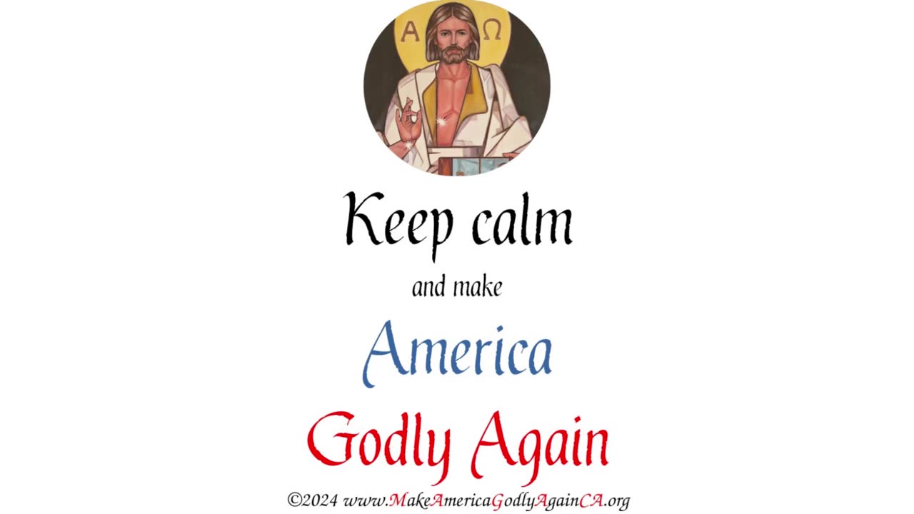 Welcome to my Make America Godly Again