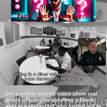 Fact Check: FAKE Video Shows Cops Handcuffing Black Undercover FBI Agent at Restaurant