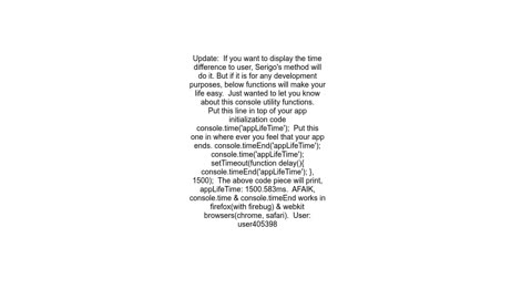 How do I calculate a duration time