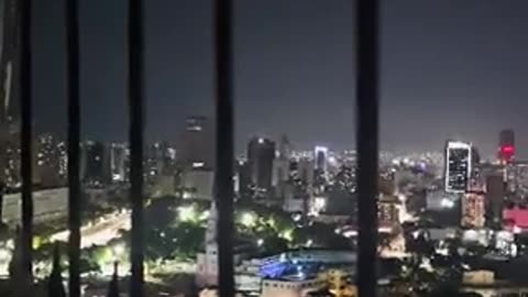 Heavy gunfire in Caracas, Venezuela.
