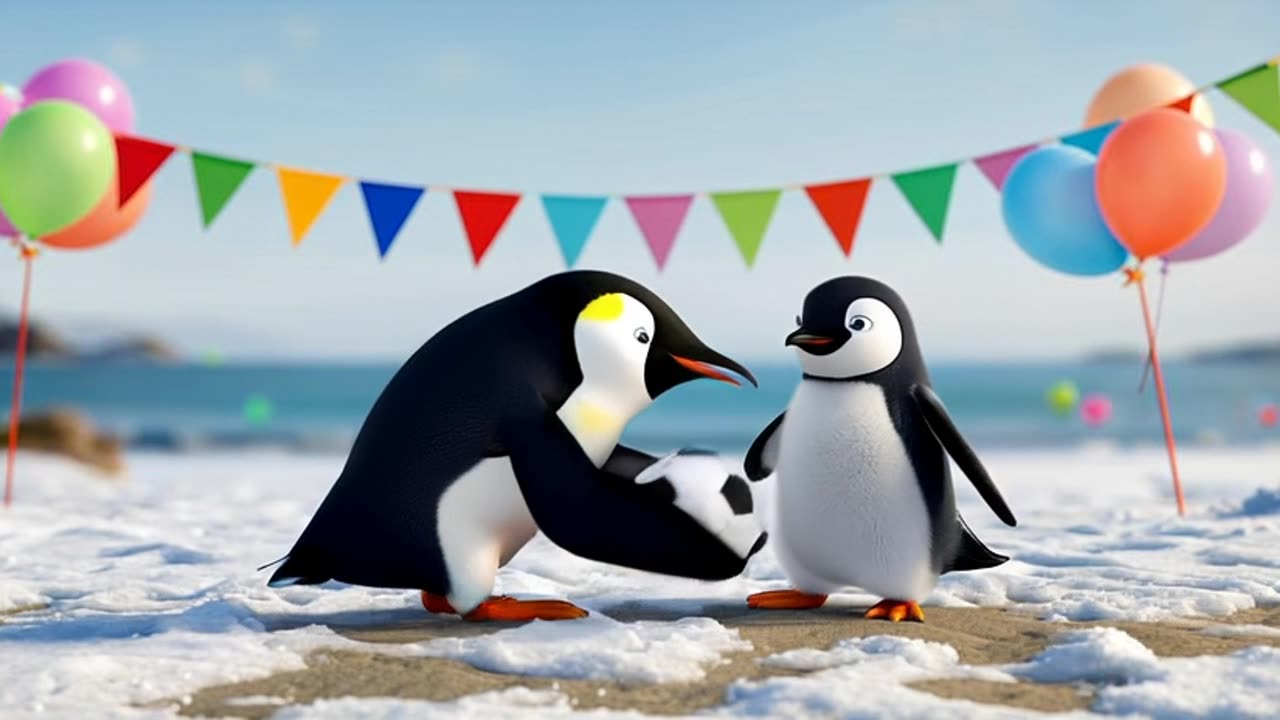 AI-Generated: Penguins Play Football Like Pros!