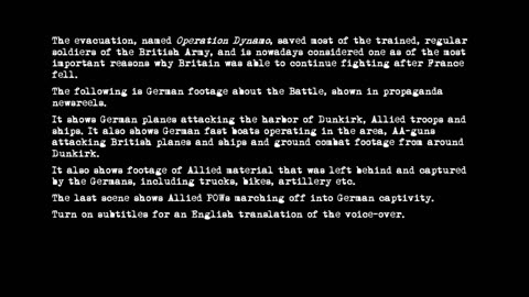German Propaganda Footage about the Battle of Dunkirk- 12 June 1940