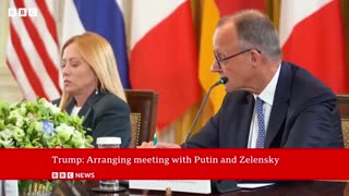 Trump says he has spoken to Putin to arrange Zelensky meeting | BBC News