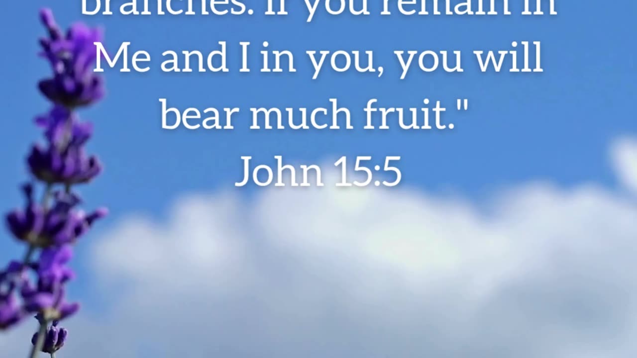 Staying connected to Jesus is the key to a fruitful life.