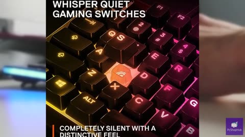 SteelSeries Apex 3 TKL RGB Gaming Keyboard – Tenkeyless Compact Form Factor - 8-