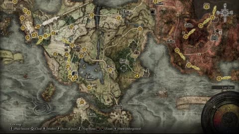 Elden Ring PC | Location of Map: Limgrave, East from Fort Haight West site of grace #shorts #gaming