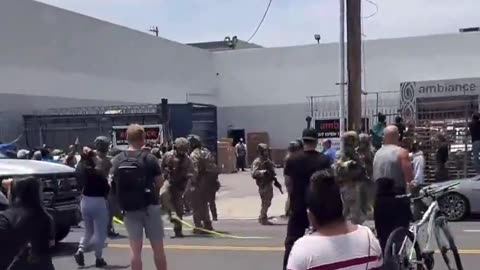 Downtown LA business owner locked ICE agents inside their shop during a search.