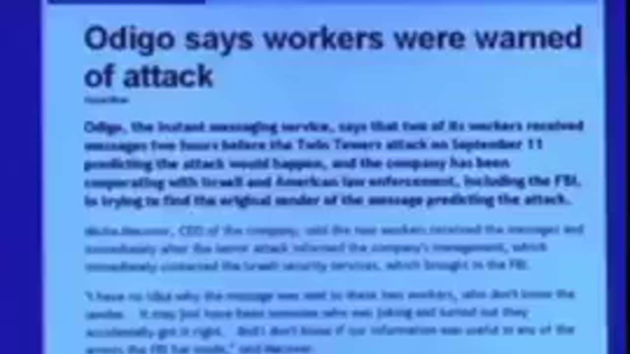 ODIGO: Hebrew early warning system. 9-11