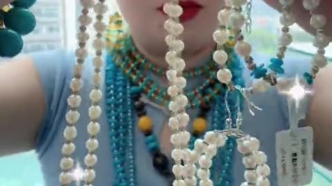 250508-11 Sleeping Beauty Turquoise meets pearls!