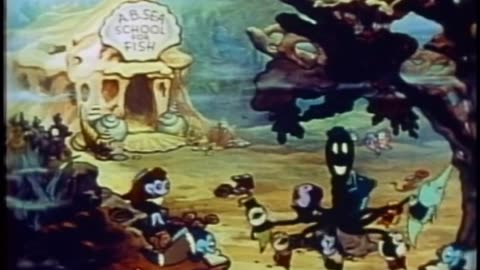 Educated Fish (1937) - Full film - Color Classic Cartoon